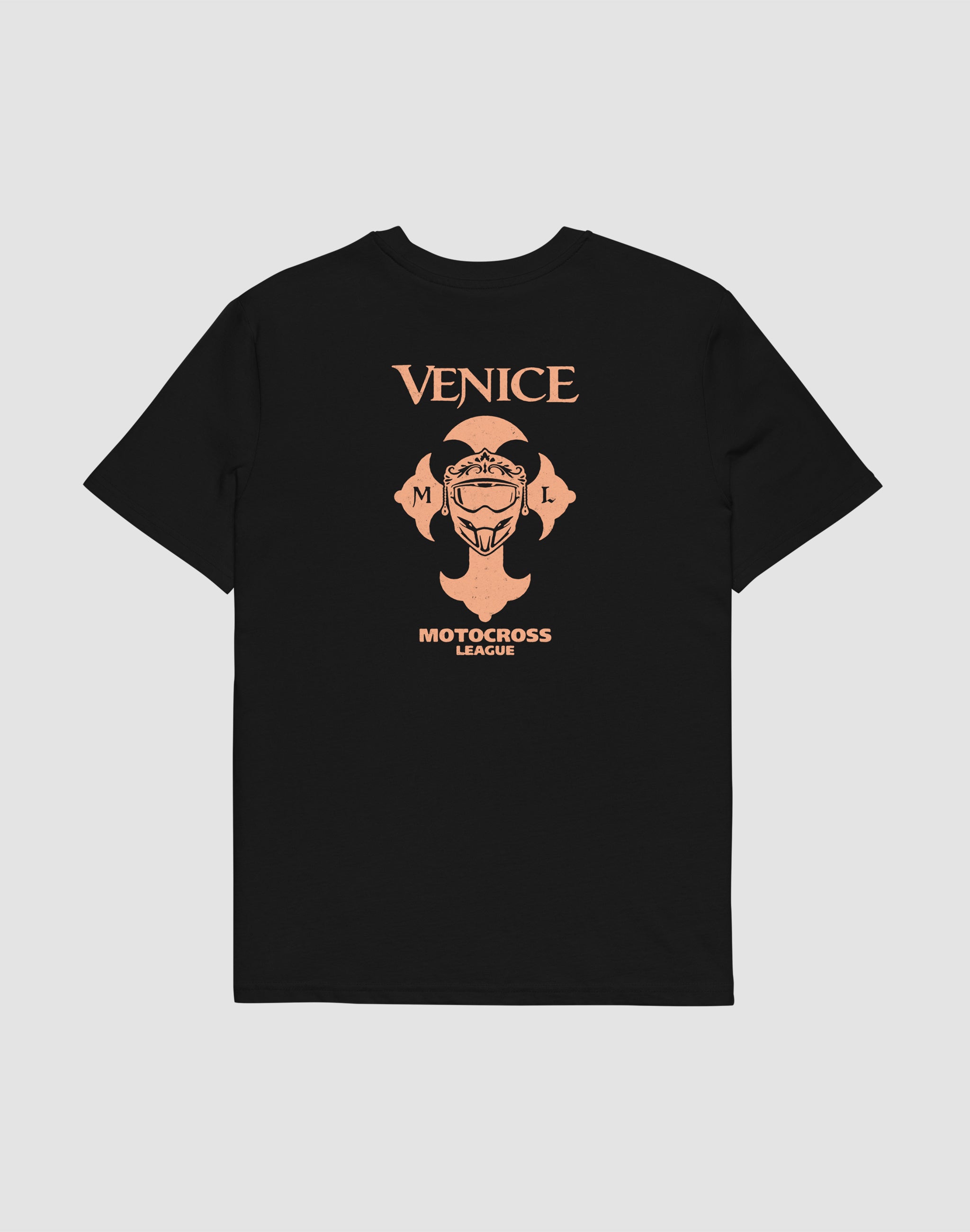 Venice Motocross League Uniform black T-Shirt back print — PERAMA Federations