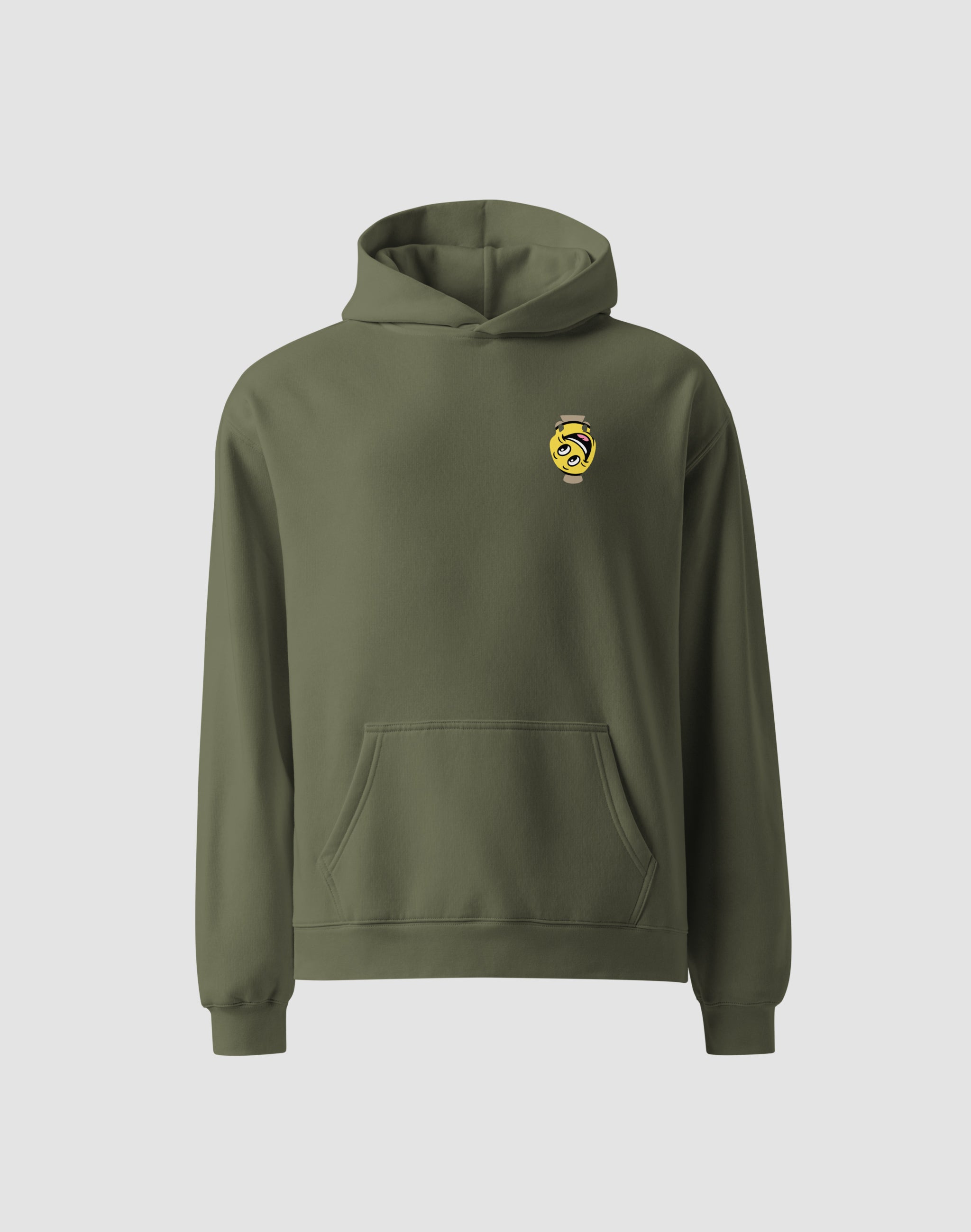 Amphora 07 cypress green Hoodie smiley — PERAMA Odyssey