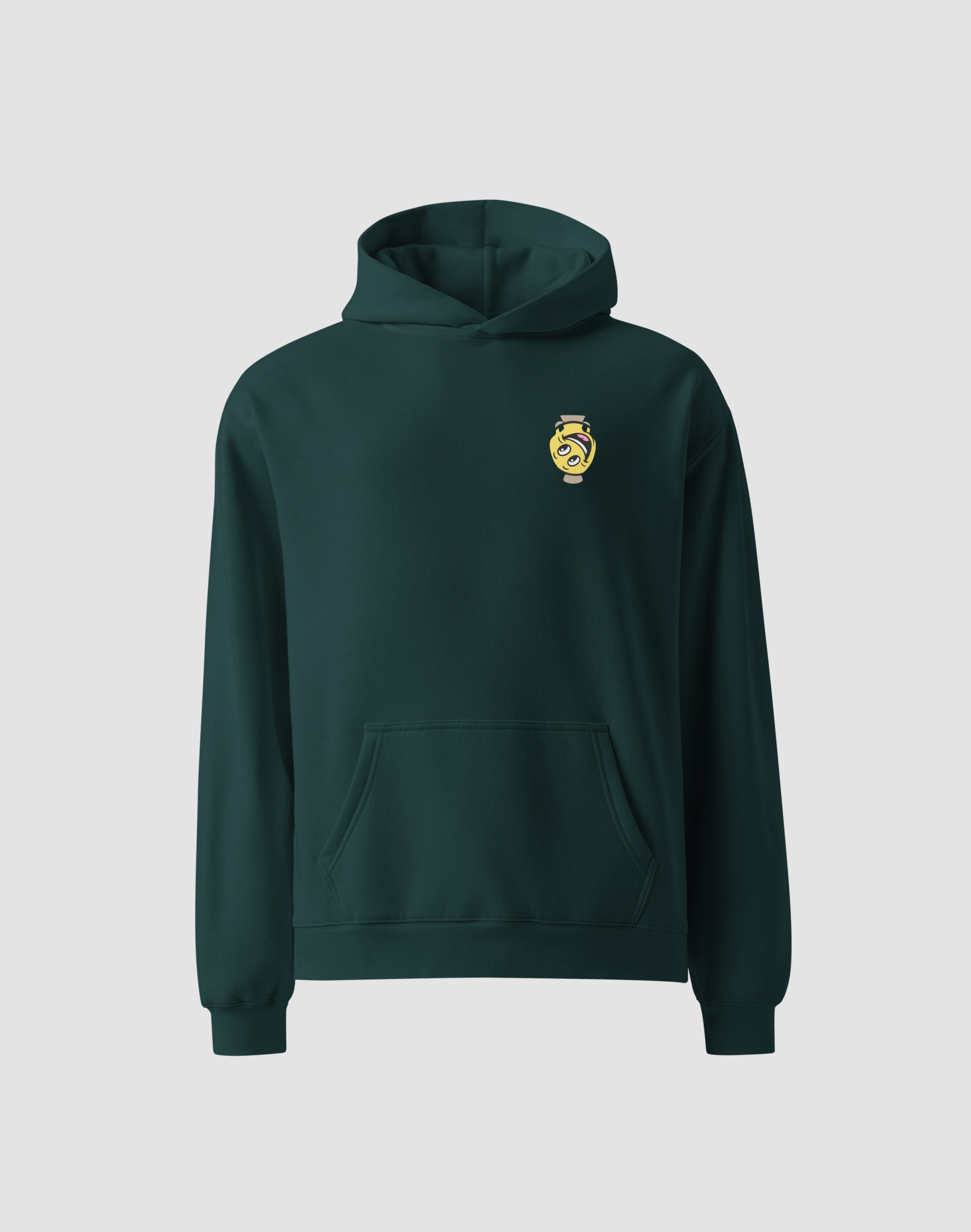 Amphora 07 pine green Hoodie smiley — PERAMA Odyssey