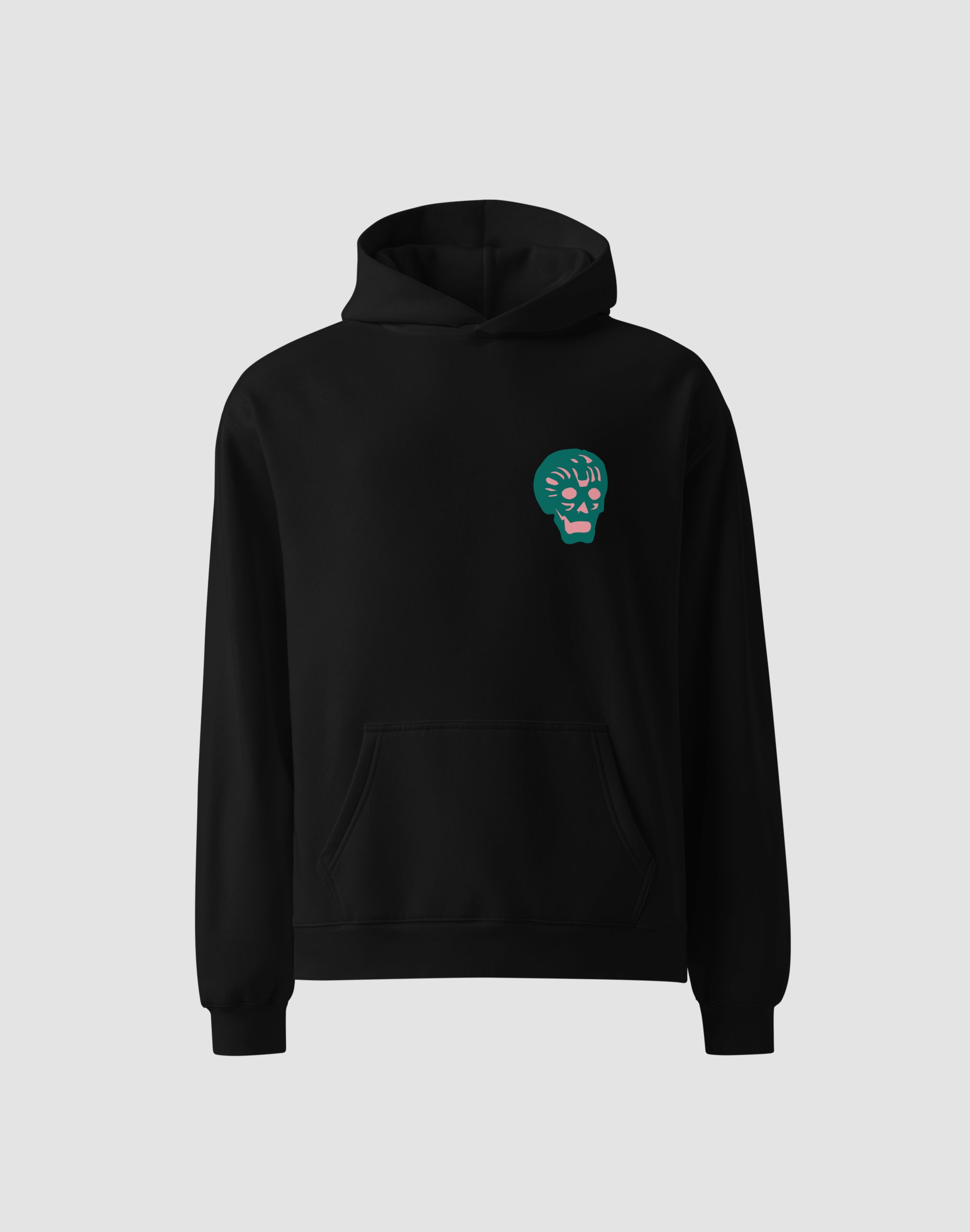 Breakpoint Hoodie Green + Pink Hoodie - front - black — PERAMA Classics