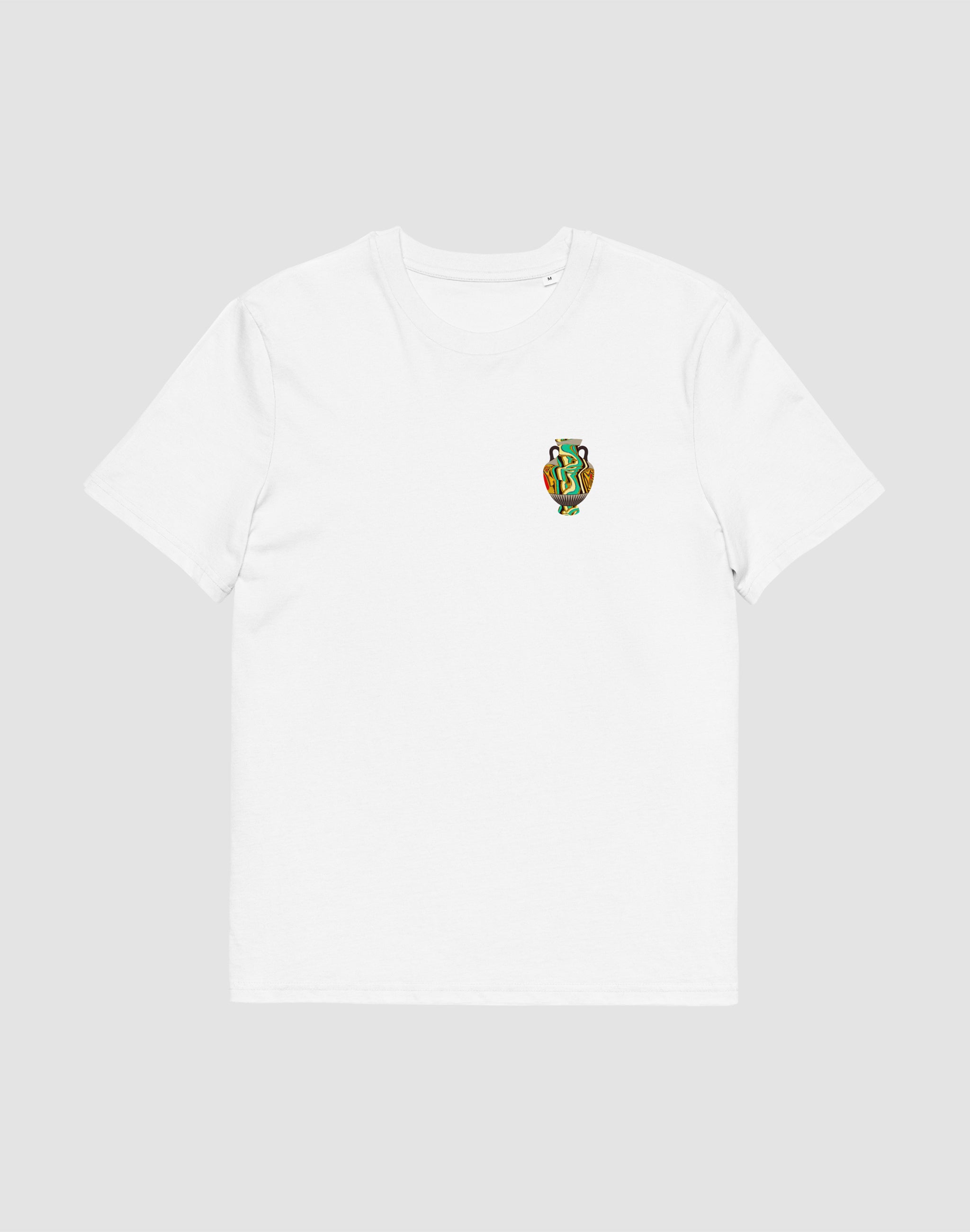Amphora 01 T-Shirt white front print — PERAMA Odyssey