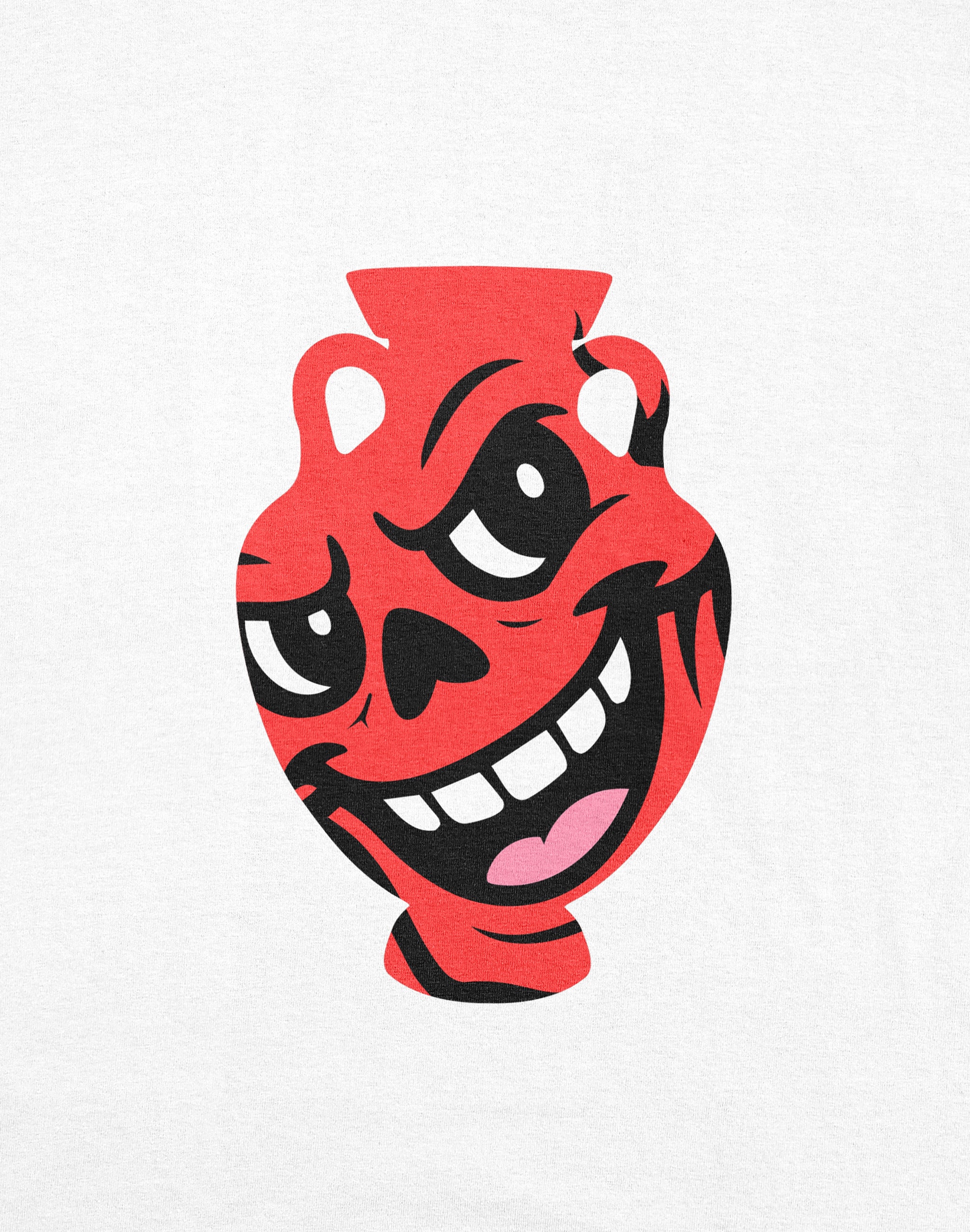 Amphora 08 T-Shirt white close up — PERAMA 