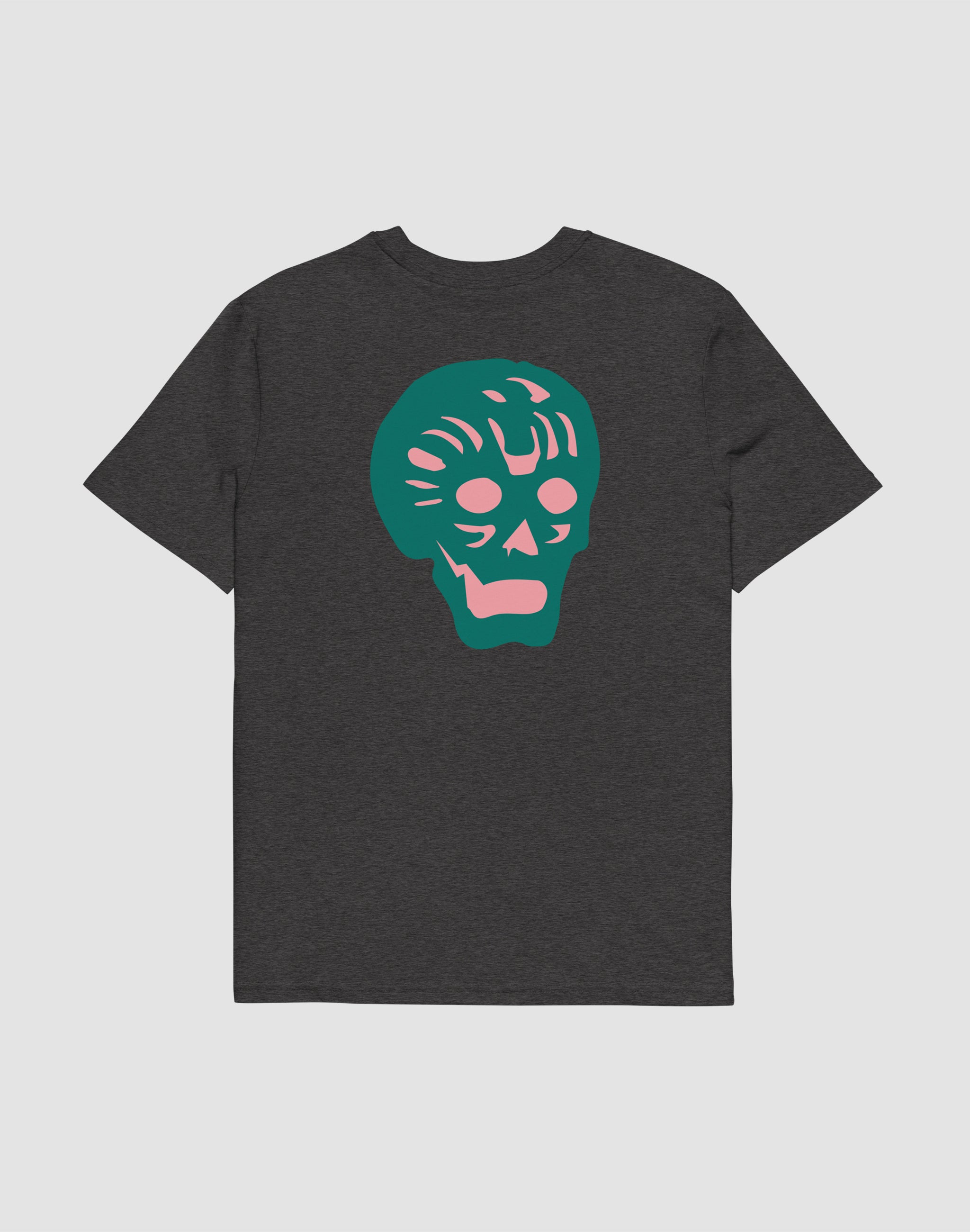 breakpoint-green-pink-dark heather grey back T Shirt — PERAMA Classics