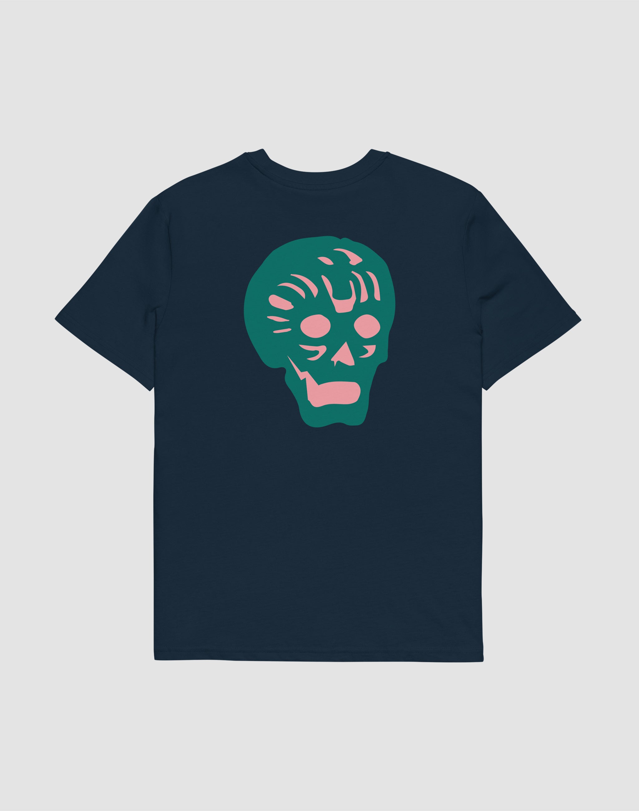 breakpoint-green-pink-french navy back T Shirt — PERAMA Classics