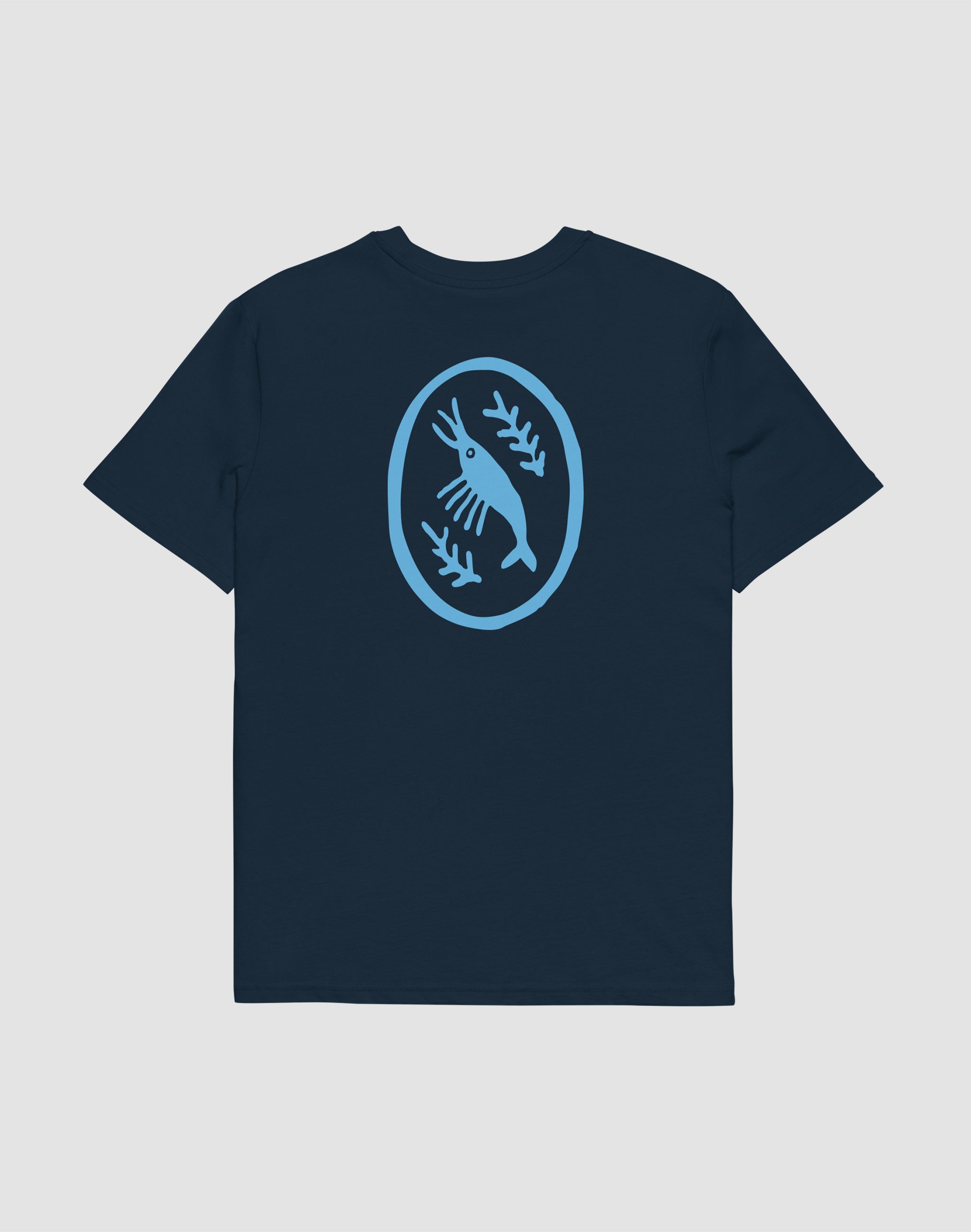 East Antarctica Cricket Club heritage T-Shirt french navy back print — PERAMA Federations