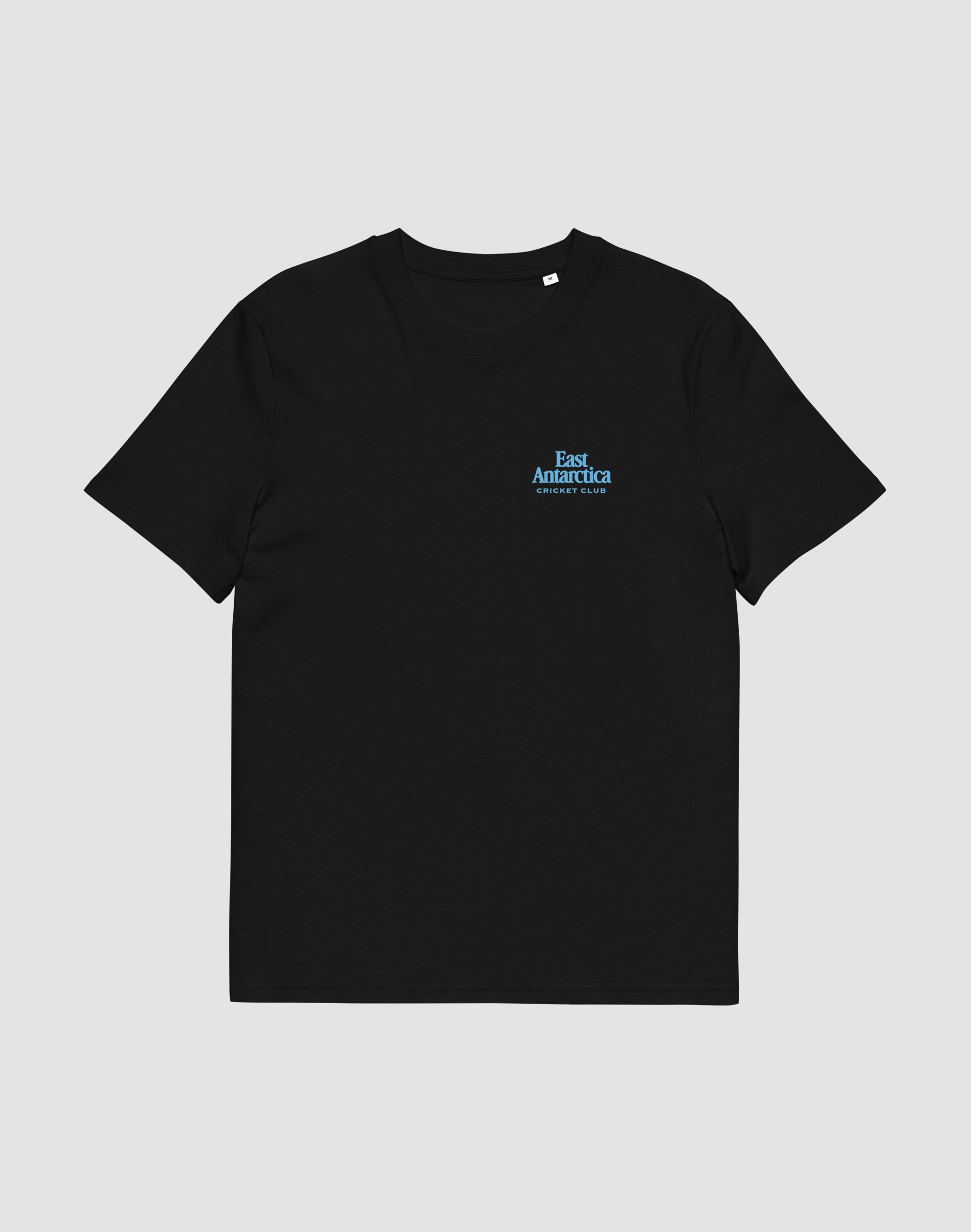 East Antarctica Cricket Club heritage T-Shirt black chest print — PERAMA Federations