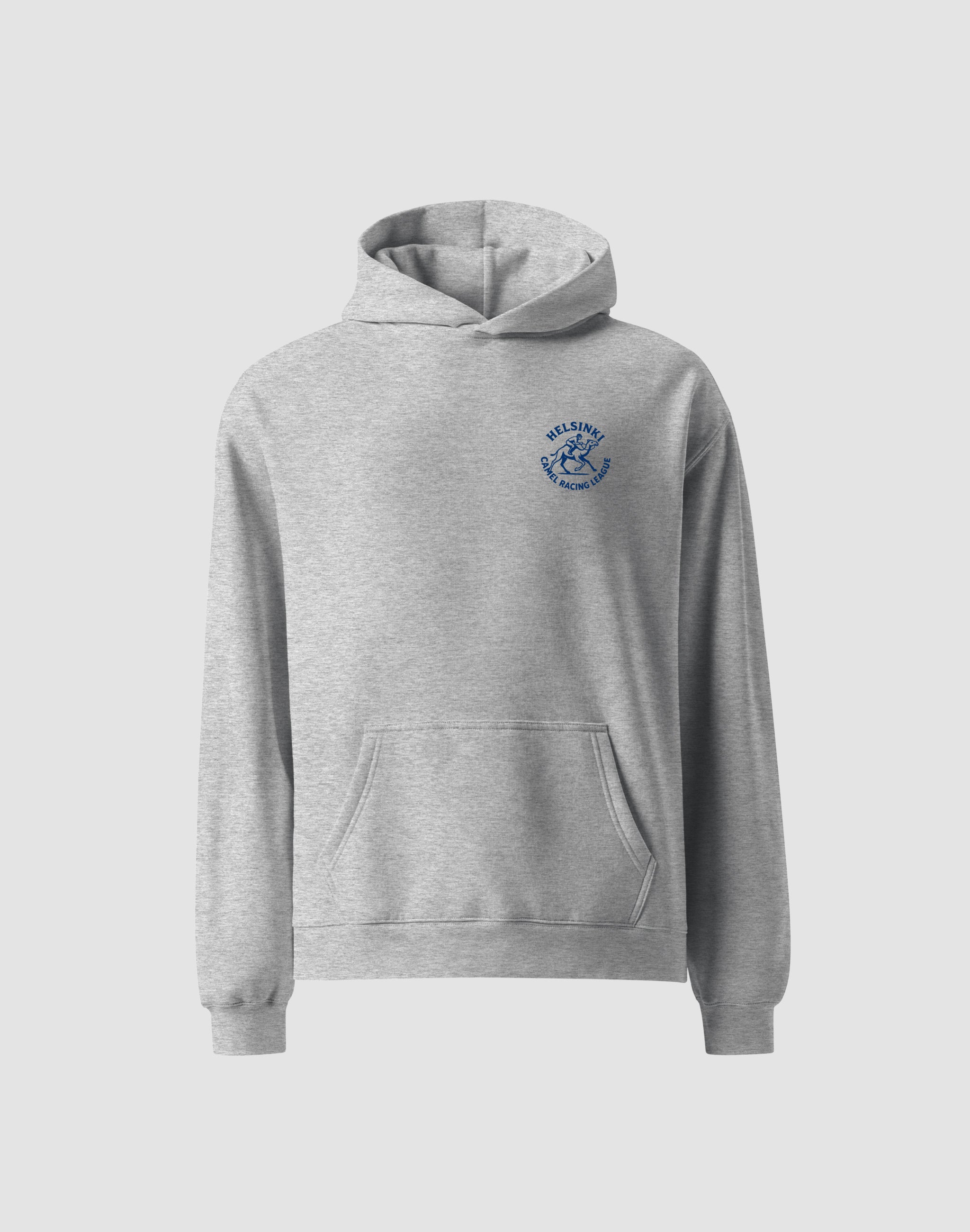 Helsinki Camel Racing League Heritage club athletic heather hoodies tonal small chest print — PERAMA Sports Federation