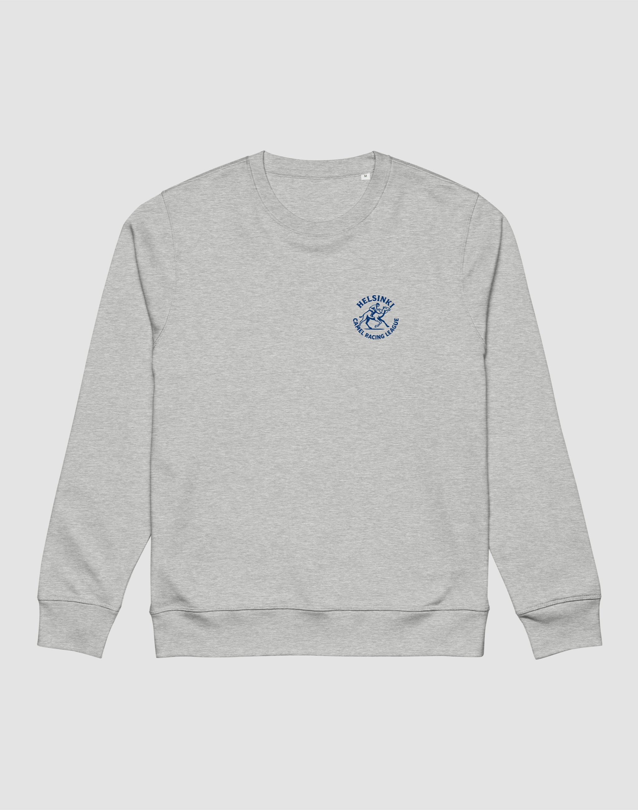 Helsinki Camel Racing League Vintage sweatshirt athletic grey small chest print — PERAMA Sports Federation