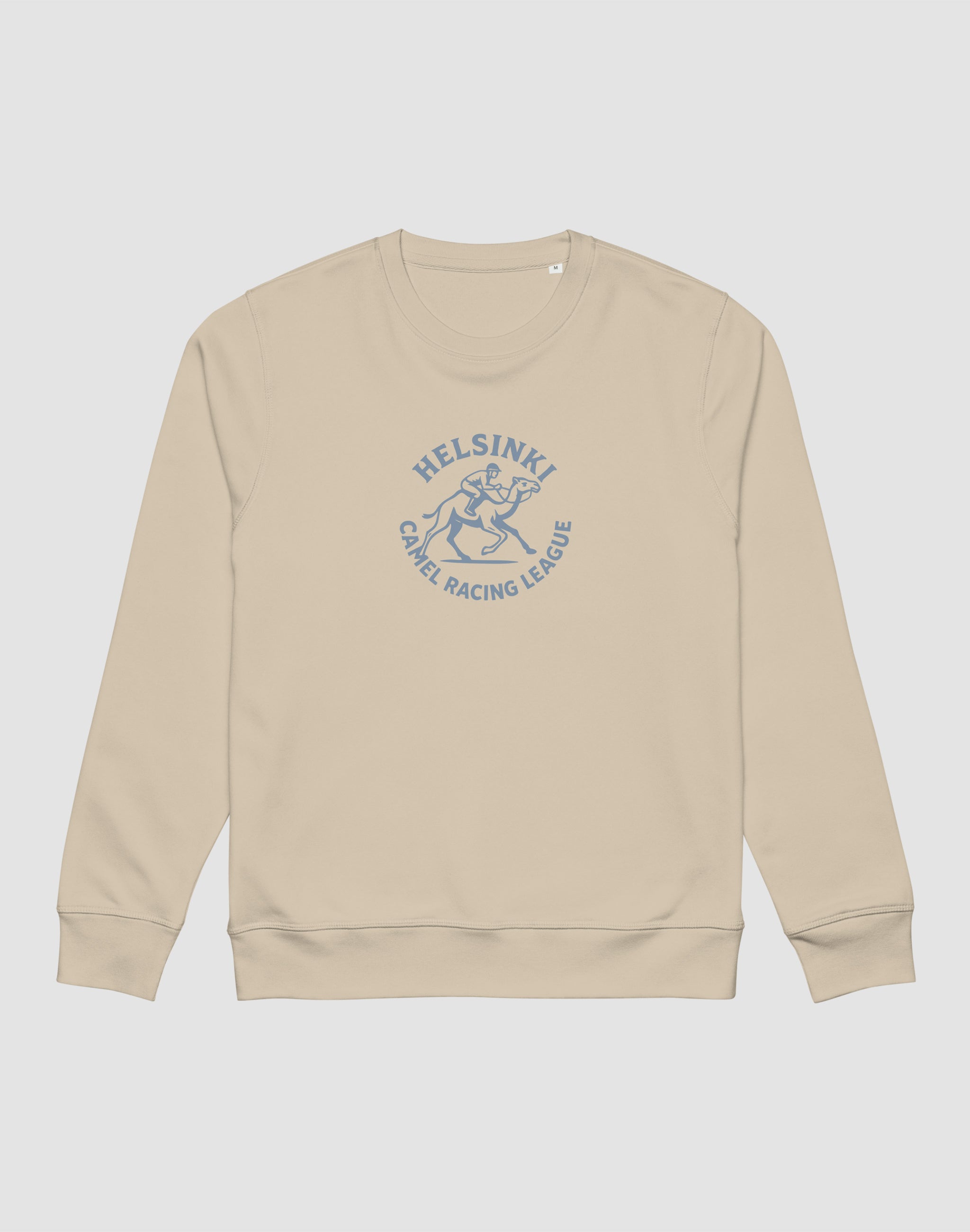 Helsinki Camel Racing League Vintage sweatshirt athletic desert dust chest print — PERAMA Sports Federation