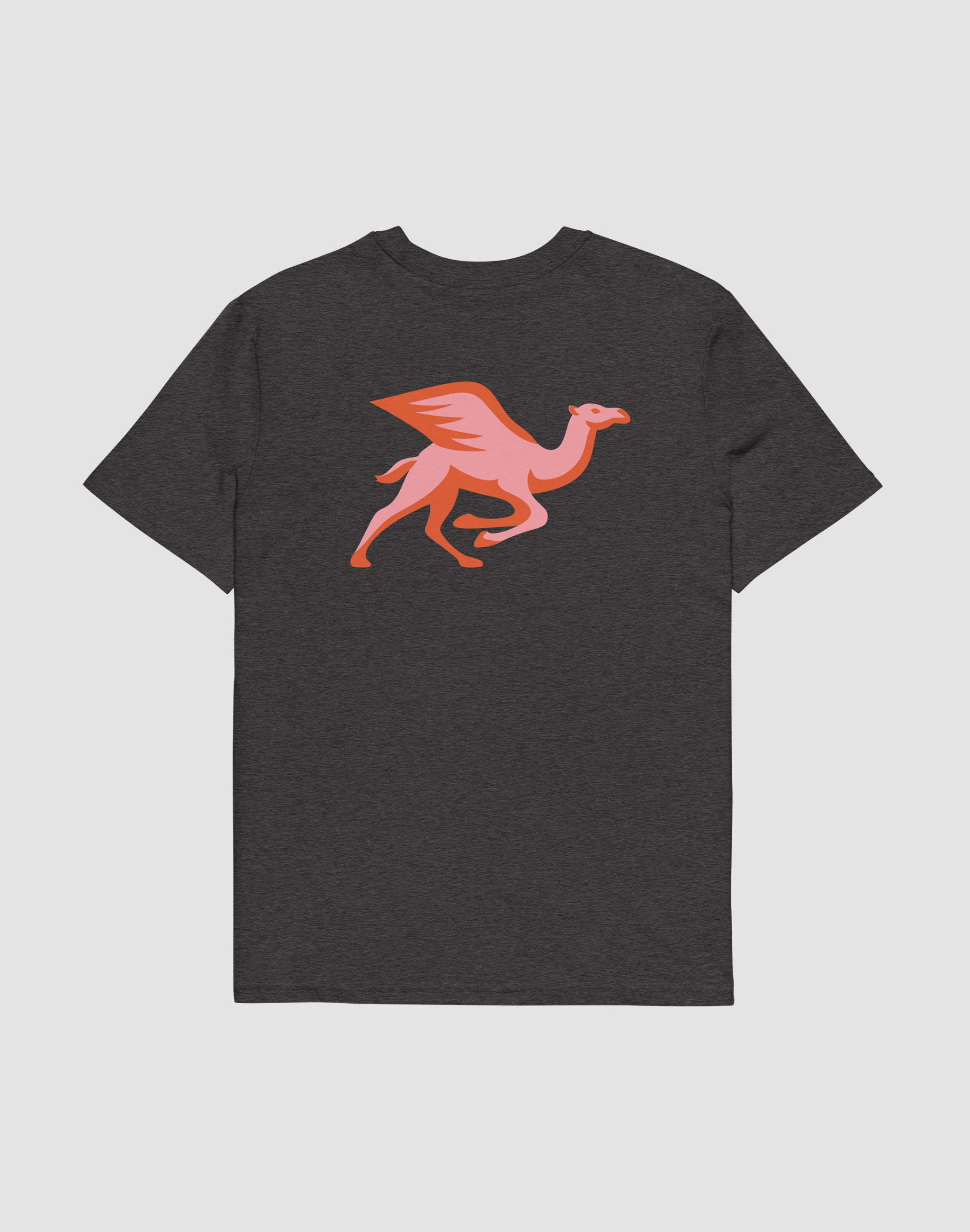Helsinki Camel Racing League Crest dark heather grey t-shirt back — PERAMA Sports Federation