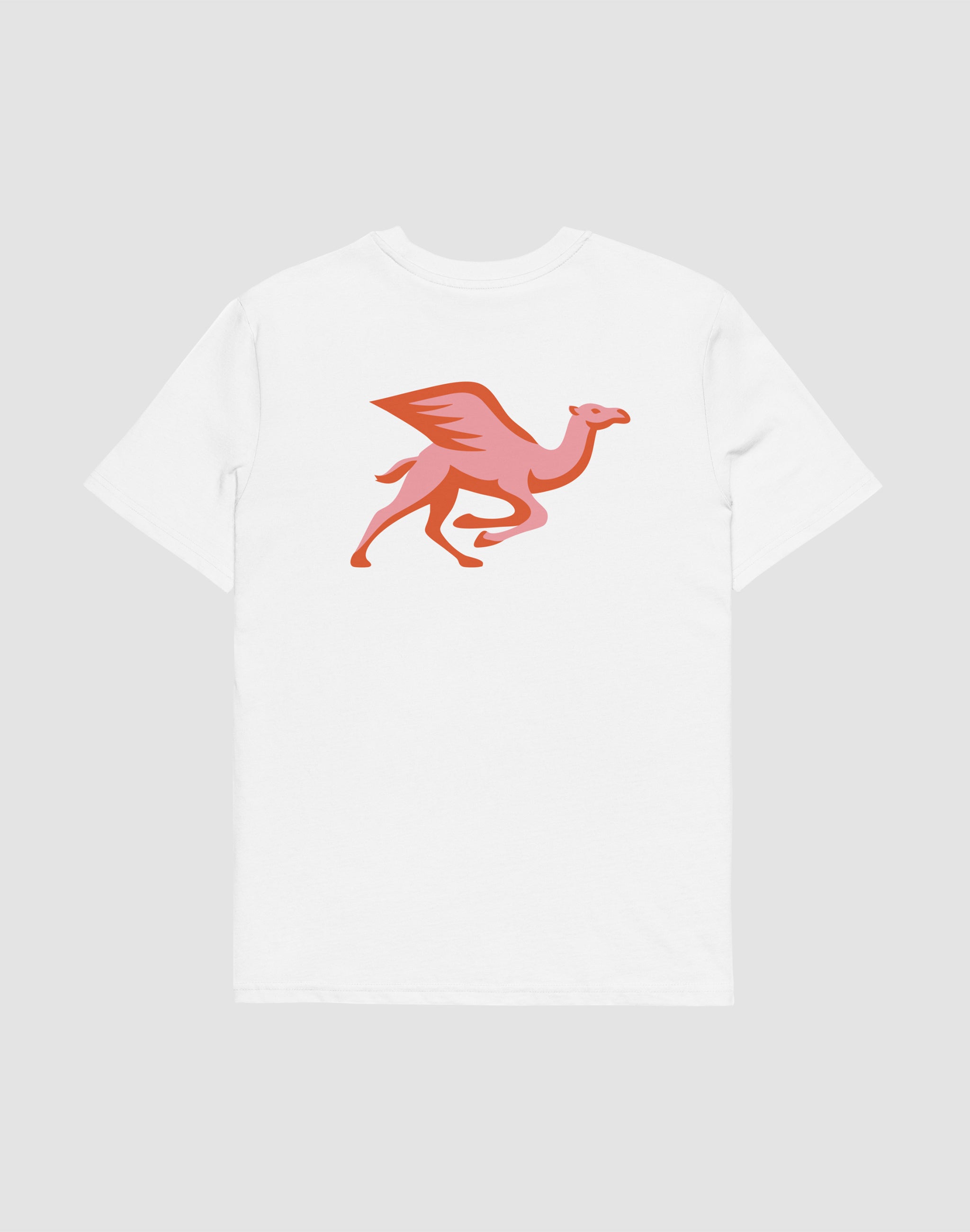 Helsinki Camel Racing League Crest white t-shirt back — PERAMA Sports Federation