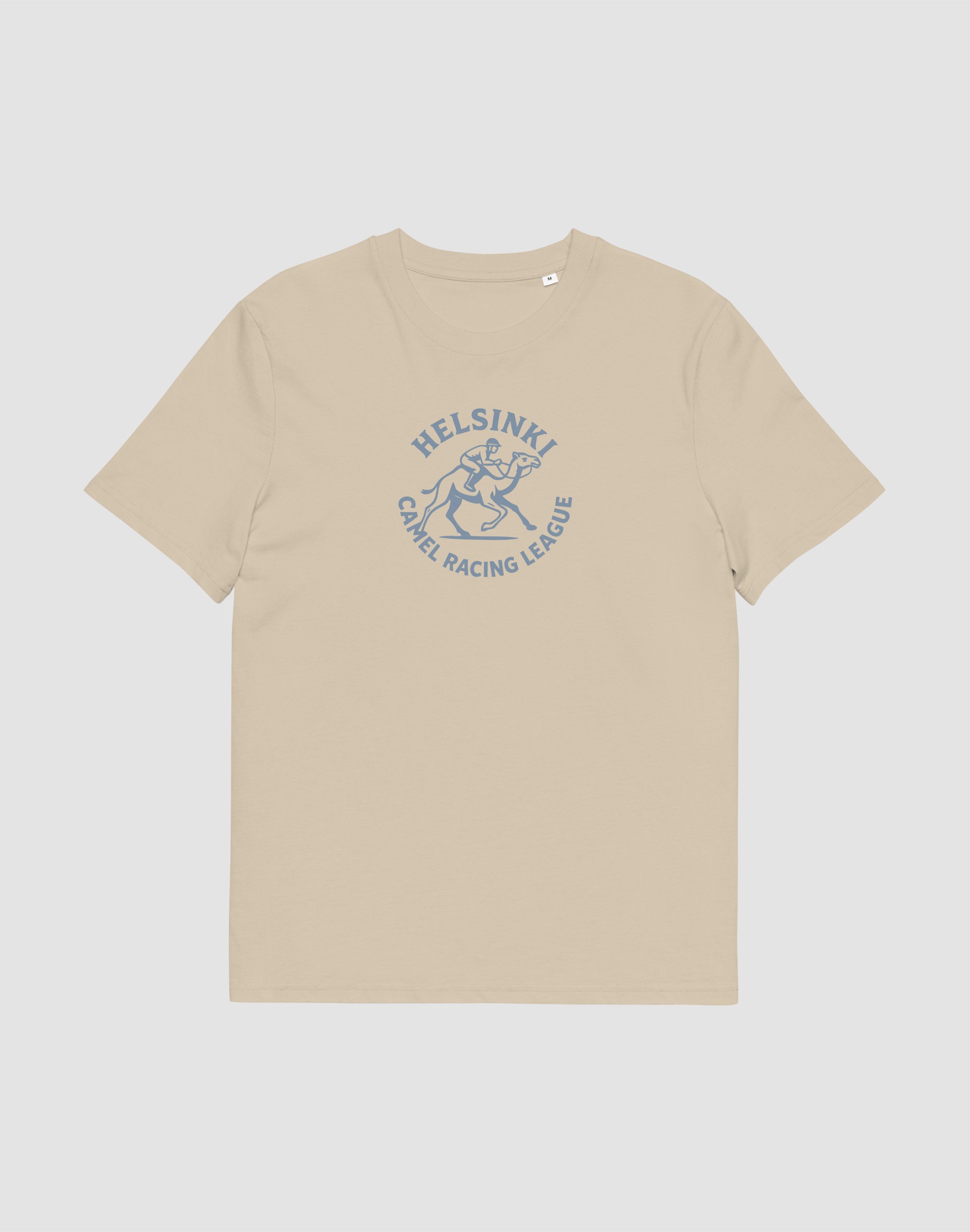 Helsinki Camel Racing League Heritage club desert dust t-shirt single colour chest print — PERAMA Sports Federation