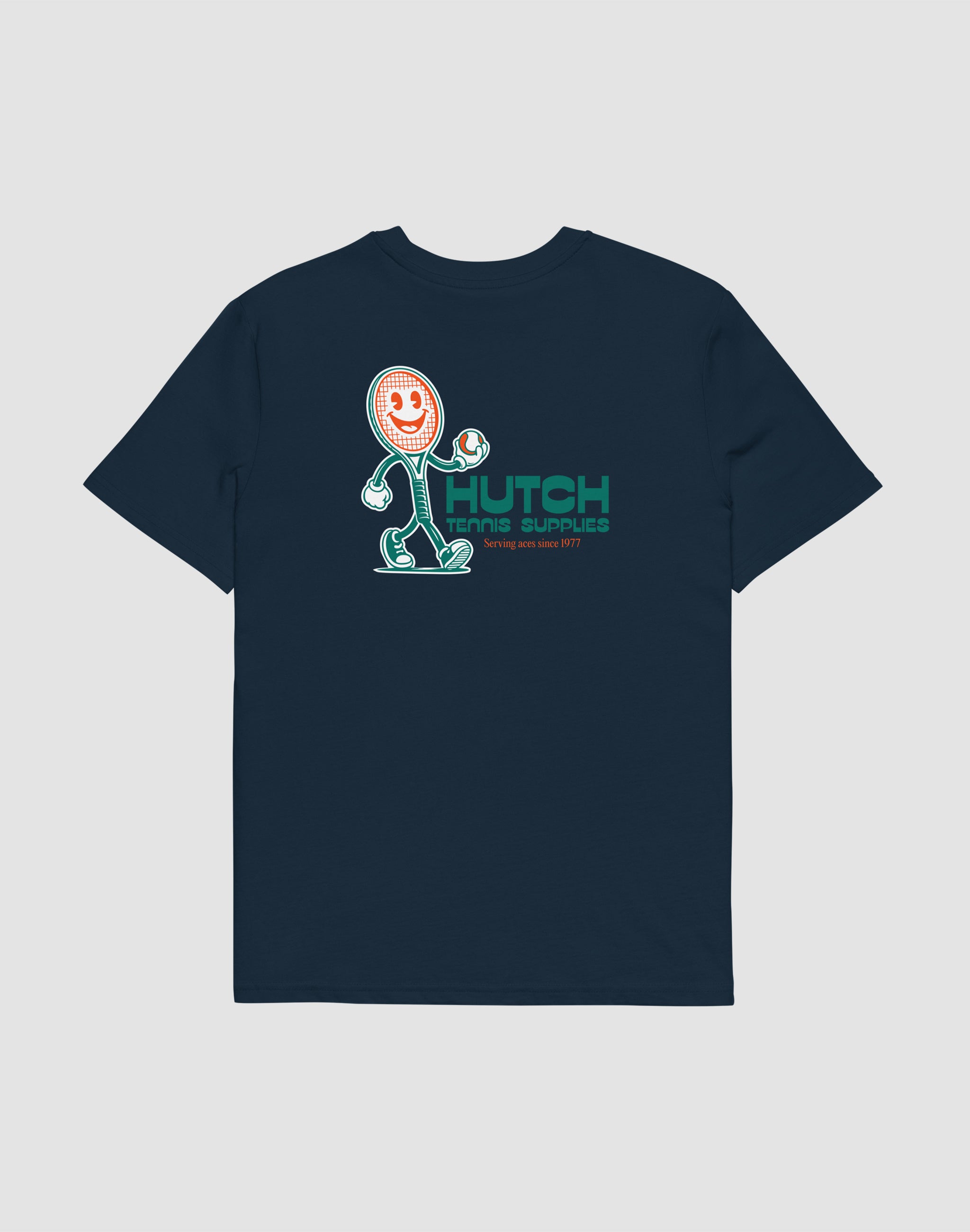 Hutch Tennis Supplies T-Shirt black back print sponsor — PERAMA Sponsors