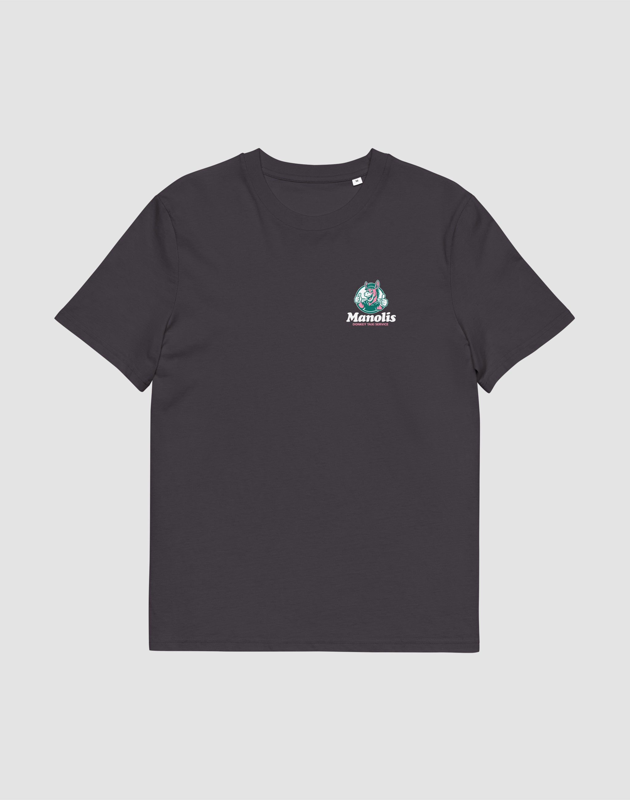 Manolis Donkey Taxi Service uniform anthracite T-shirt — PERAMA Sponsors