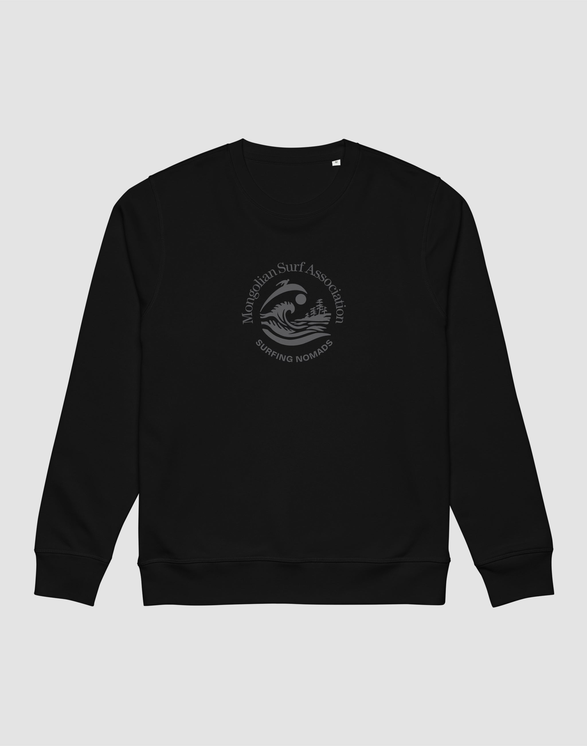 Mongolian Surf Association black club sweatshirt  — PERAMA Sports 