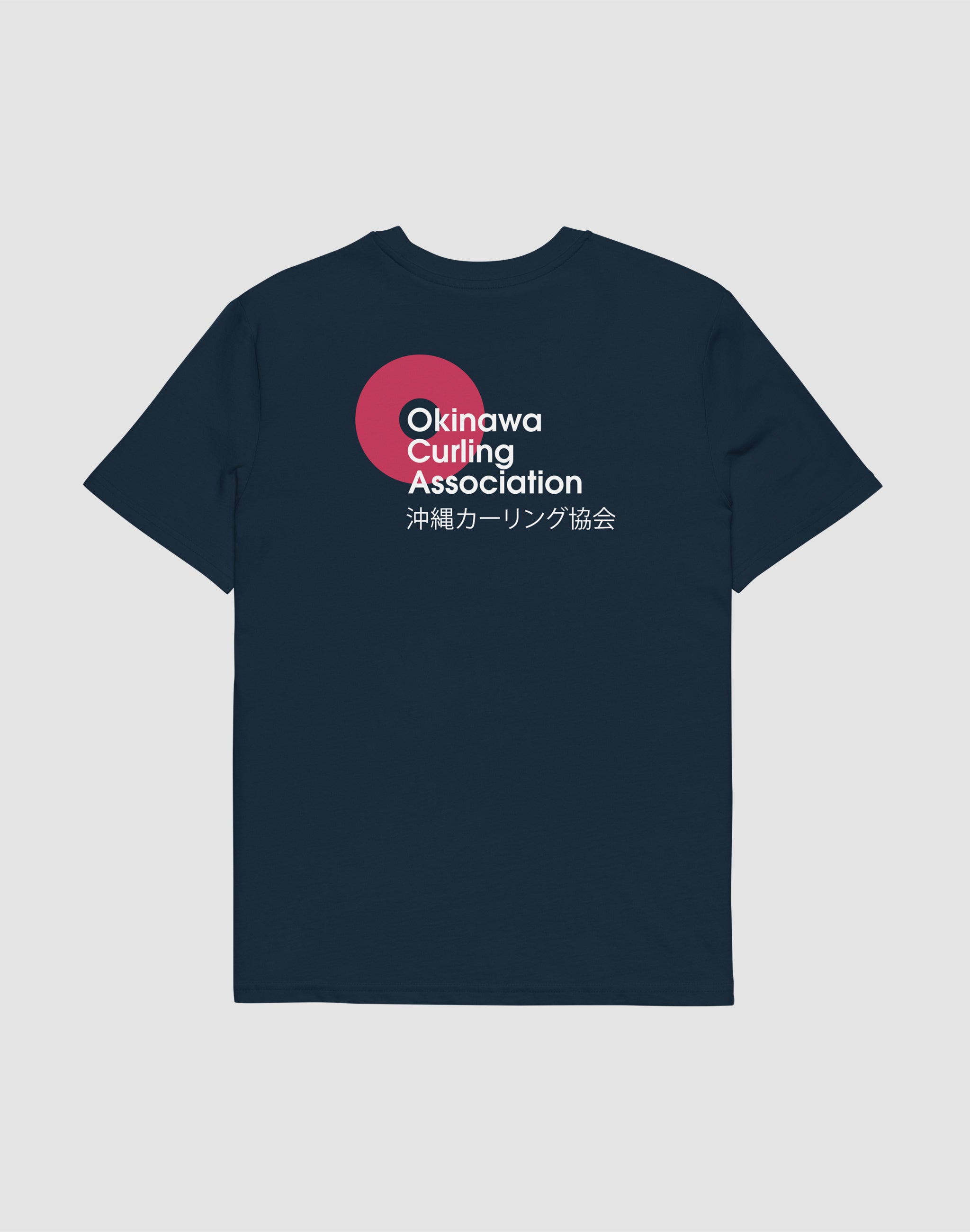 Okinawa Curling Association navy back print T-Shirt — PERAMA Federations