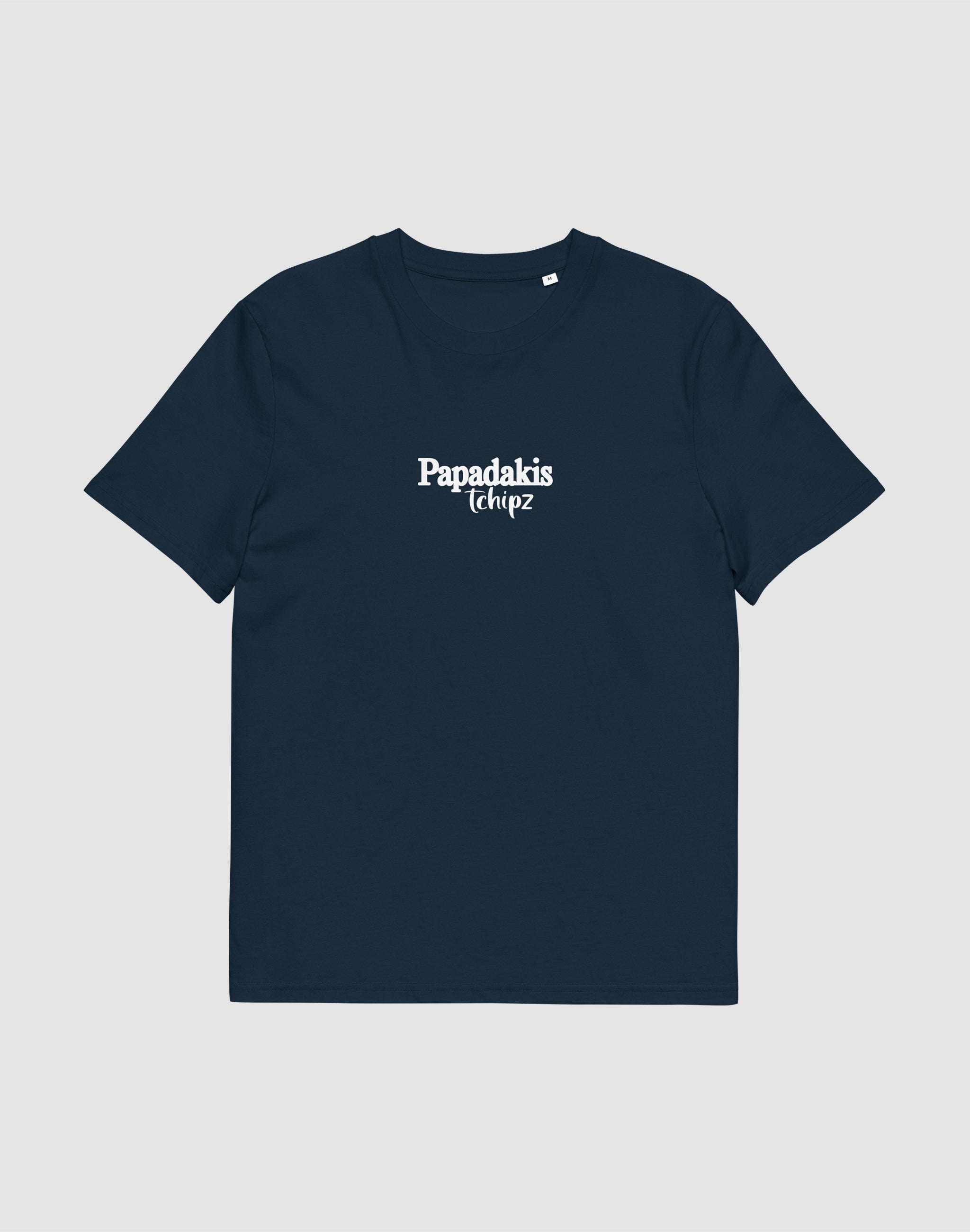 Papadakis Tchipz T-Shirt french navy middle chest print sponsor — PERAMA Sponsors