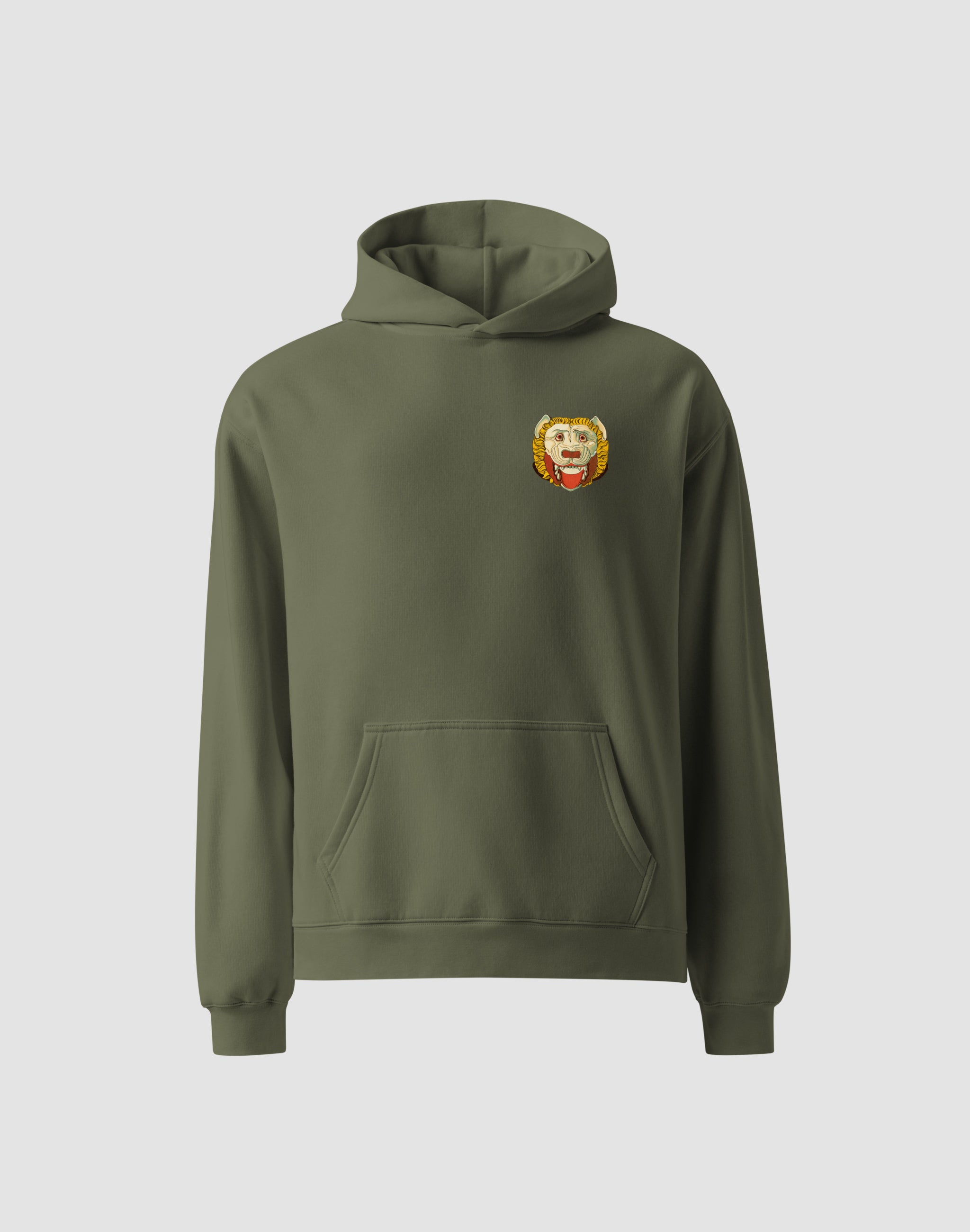 Thespis Hoodie front cypress — PERAMA Classics