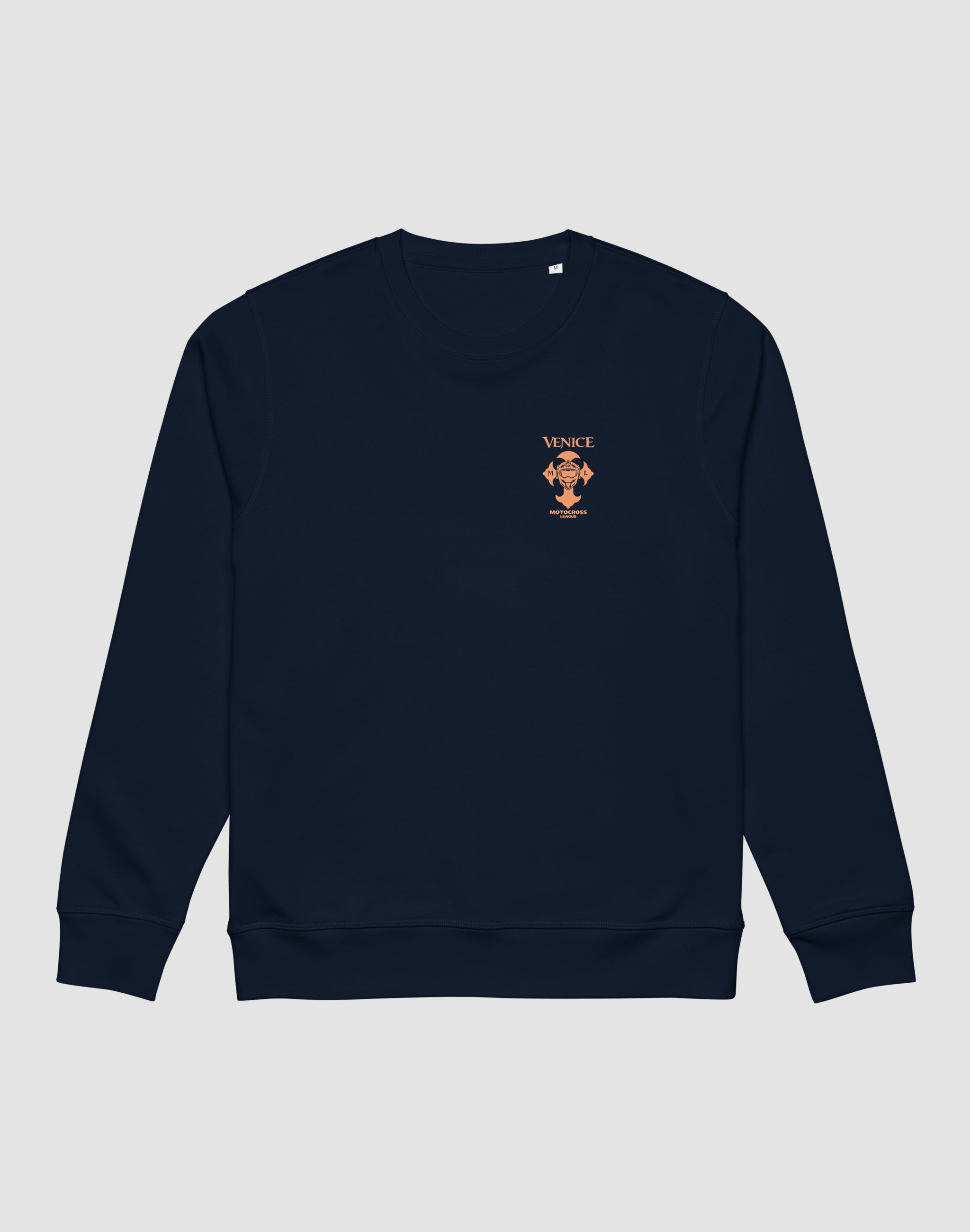 Venice Motocross League chest club sweatshirt navy chest print — PERAMA Federations