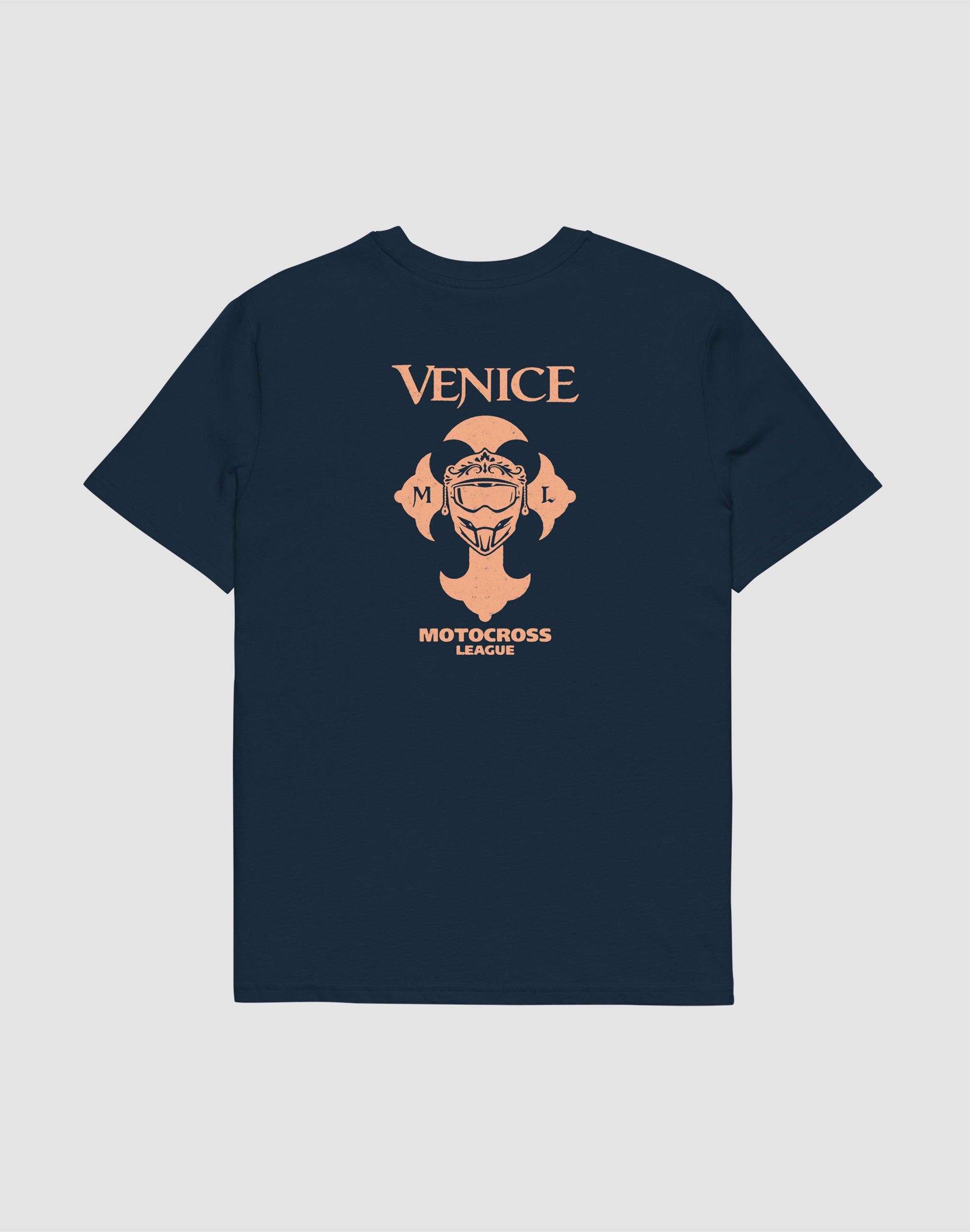 Venice Motocross League Uniform french navy T-Shirt back print — PERAMA Federations