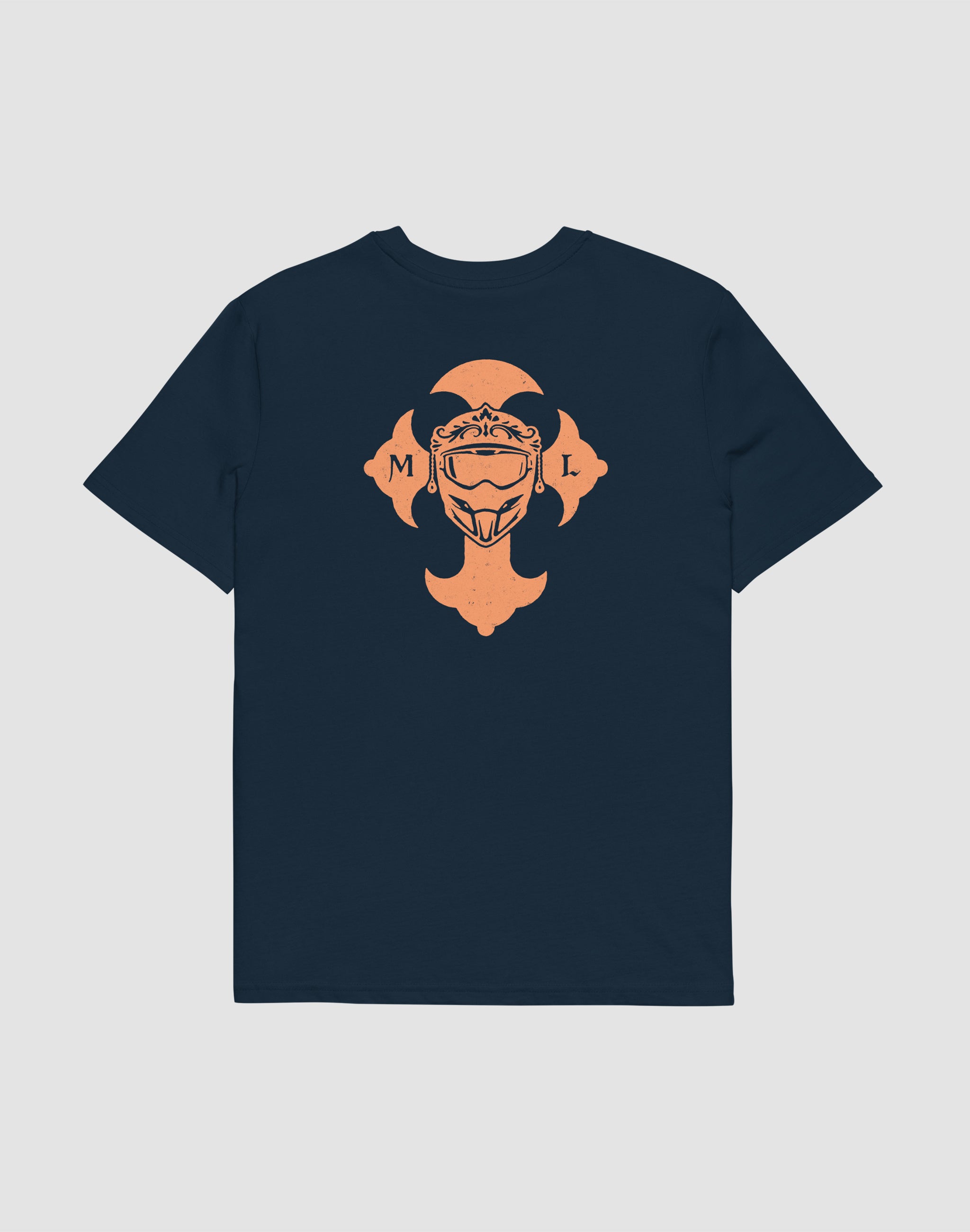 Venice Motocross League Clubwear T-french navy Shirt back print — PERAMA Federations
